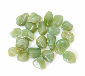 Green Aquamarine Tumbled Stone - Polished Aquamarine Crystal