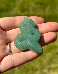 Green Aventurine Snake 