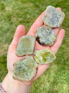 Green Garnet Slab - Polished Stone