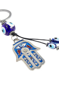 Hamsa Evil Eye Protection Keychain