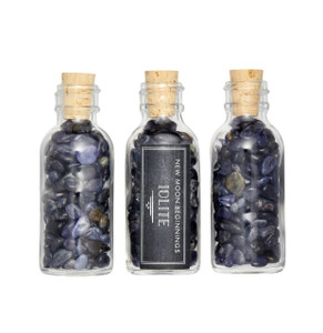 Iolite Crystal Chips Bottle