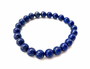 Lapis Lazuli Elastic Bracelet - 6mm and 8mm Beads