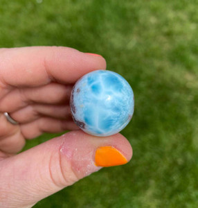 Larimar Sphere - Polished Stone