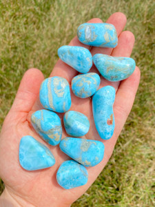 Larimar Tumbled Stone - Grade AB 