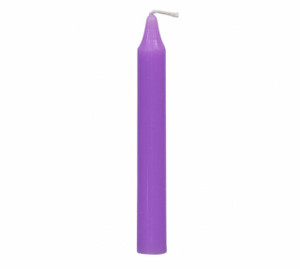 Lavender Purple Chime Candle - Ritual Candle - Unscented