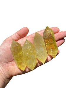 Lemon Quartz Double Terminated Point - Polished