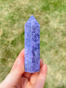 Lepidolite Point Polished Stone Tower 