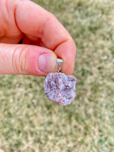 Lepidolite Raw Pendant 