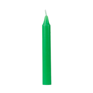 Light Green Chime Candle - Ritual Candle - Unscented 
