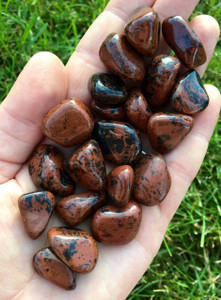Mahogany Obsidian Tumbled Stone - Polished Mahogany Obsidian Crystal