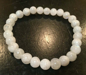 Moonstone Elastic Bracelet - 6mm Beads
