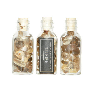 Natural Citrine Crystal Bottle