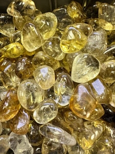 Natural Citrine Tumbled Stone - Polished 