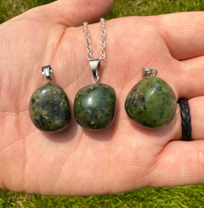 Nephrite Jade Tumbled Pendant