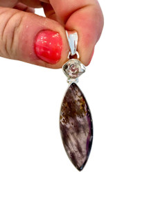 Polished Super 7 Pendant - Sterling Silver - No.76