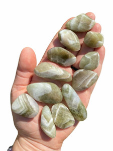 Prasiolite Tumbled Stone Grade B - Polished Prasiolite Crystal