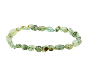 Prehnite Chip Elastic Bracelet Prehnite Chip Elastic Bracelet