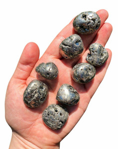 Pyrite Tumbled Stone - Polished Pyrite Crystal