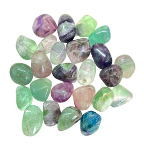 Rainbow Fluorite Tumbled Stone - Polished Grade B