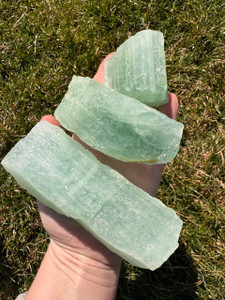 Raw Aquamarine Crystal - Grade A+ Aqua Color 