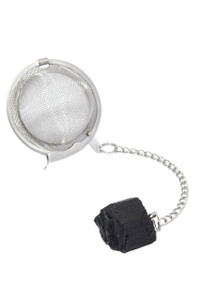Raw Black Tourmaline Crystal Tea Infuser