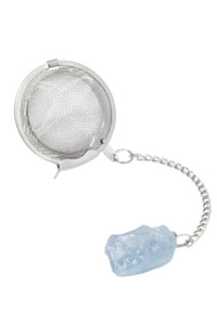 Raw Celestite Crystal Tea Infuser