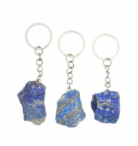Raw Lapis Lazuli Stone Keychain Raw Lapis Lazuli Stone Keychain