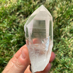 Raw Lemurian Quartz Crystal Point - Large