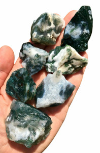 Raw Moss Agate Stone
