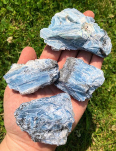 Raw Paraiba Blue Kyanite Crystal Cluster