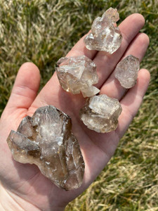 Raw Smoky Elestial Quartz Crystal Cluster