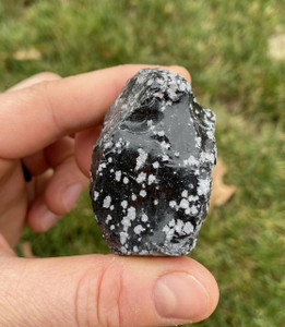 Raw Snowflake Obsidian Stone