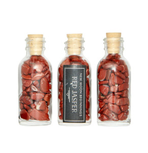 Red Jasper Crystal Chips Bottle