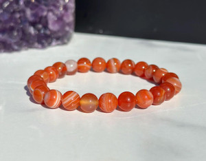 Red Sardonyx Elastic Bracelet 