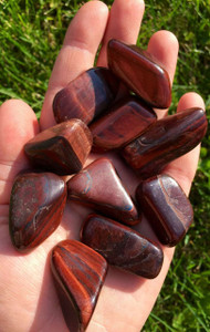 Red Tigers Eye Tumbled Stone - Polished Red Tigers Eye Crystal