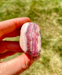 Rhodochrosite Tumbled Stone XL Grade AA - Polished Natural Rhodochrosite Crystal