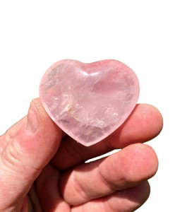 Rose Quartz Heart - Polished Crystal