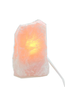 Rose Quartz Lamp (Cord and Bulb included) 