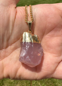Rose Quartz Pendant (Raw)