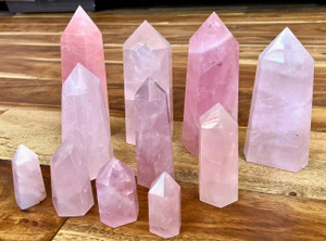 Rose Quartz Point - Polished Crystal Tower