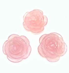 Rose Quartz Rose - Polished Crystal Sculpture