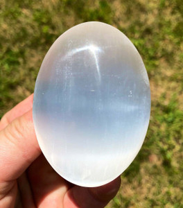 Selenite Polished Palm Stone