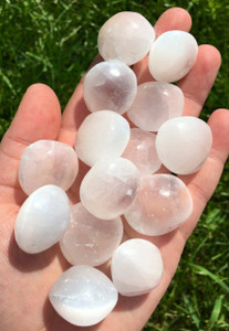 Selenite Tumbled Stone - Natural Polished Selenite Crystal