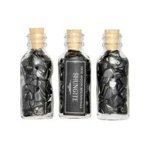 Shungite Crystal Chips Bottle
