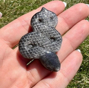 Silver Sheen Obsidian Snake 