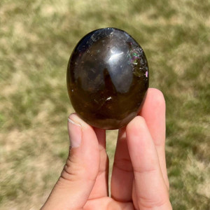 Smoky Quartz Palm Stone 