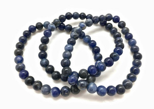 Sodalite Elastic Bracelet - 6mm and 8mm Beads