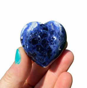 Sodalite Heart - Polished Stone