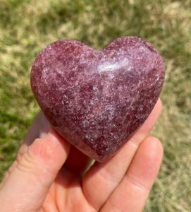 Strawberry Quartz Heart - Polished Crystal