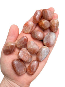 Sunstone Moonstone Tumbled Stone - Grade AAA